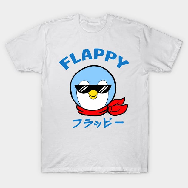 Flappy the Bossy Penguin T-Shirt by Wynsfield